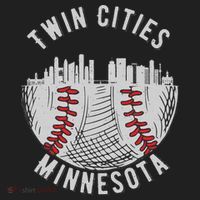 Cool Twin Cities Minnesota MN Baseball Skyline St. Paul MPLS Hat thumb 2