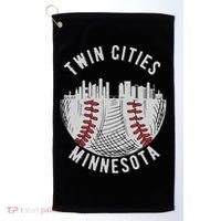 Cool Twin Cities Minnesota MN Baseball Skyline St. Paul MPLS Golf Towel thumb 0