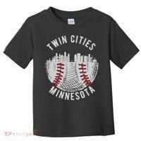 Cool Twin Cities Minnesota MN Baseball Skyline St. Paul MPLS Toddler T-Shirt thumb 0