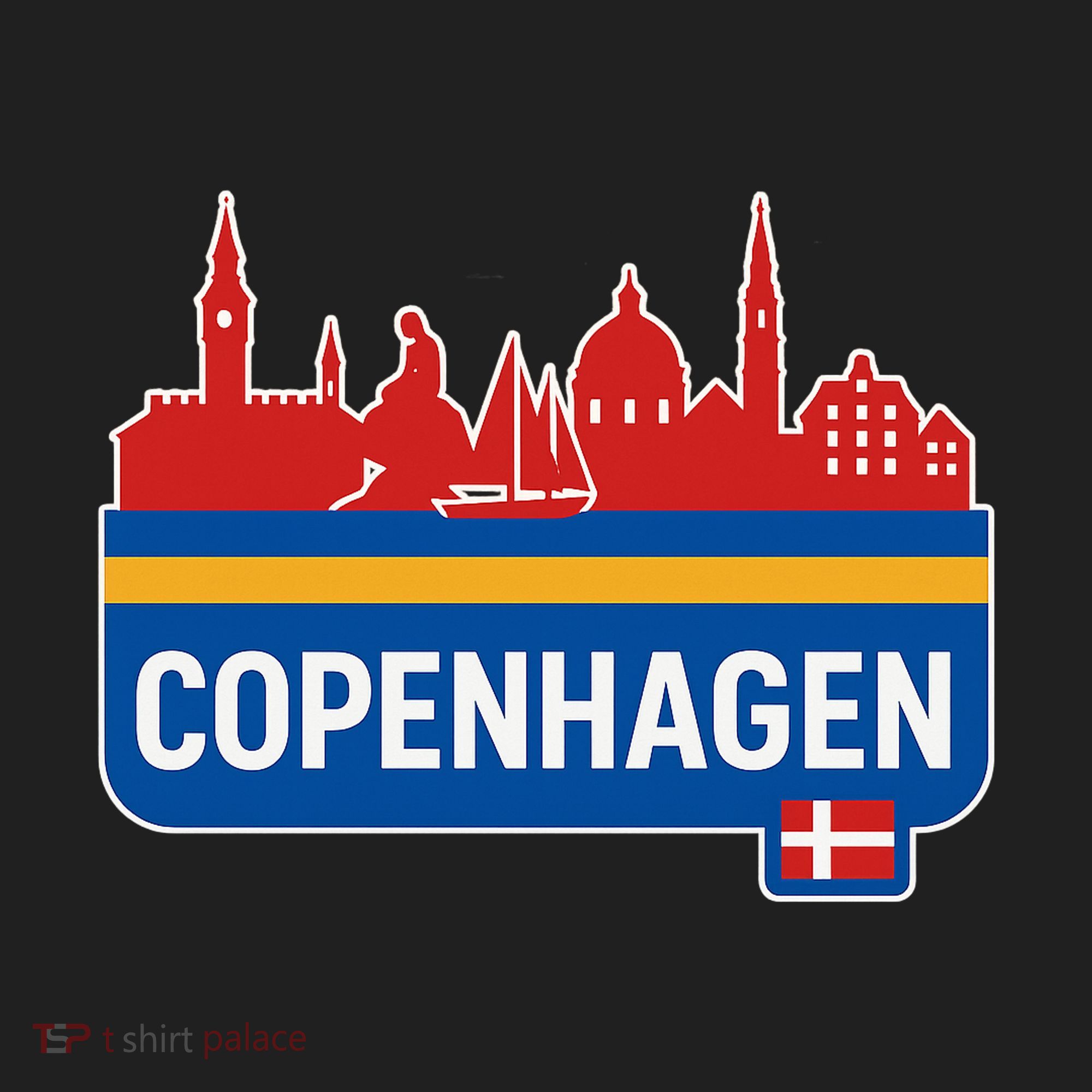 Copenhagen Town Golf Towel