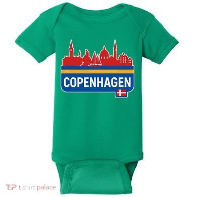 Copenhagen Town Baby Bodysuit