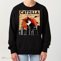 Catzilla Tuxedo Cat And Kitten Women's Sweatshirt thumb 0