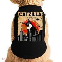 Catzilla Tuxedo Cat And Kitten Doggie Tank thumb 0