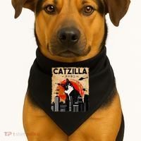 Catzilla Tuxedo Cat And Kitten USA-Made Doggie Bandana thumb 1