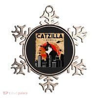 Catzilla Tuxedo Cat And Kitten Ornament thumb 0