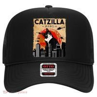 Catzilla Tuxedo Cat And Kitten Hat thumb 0