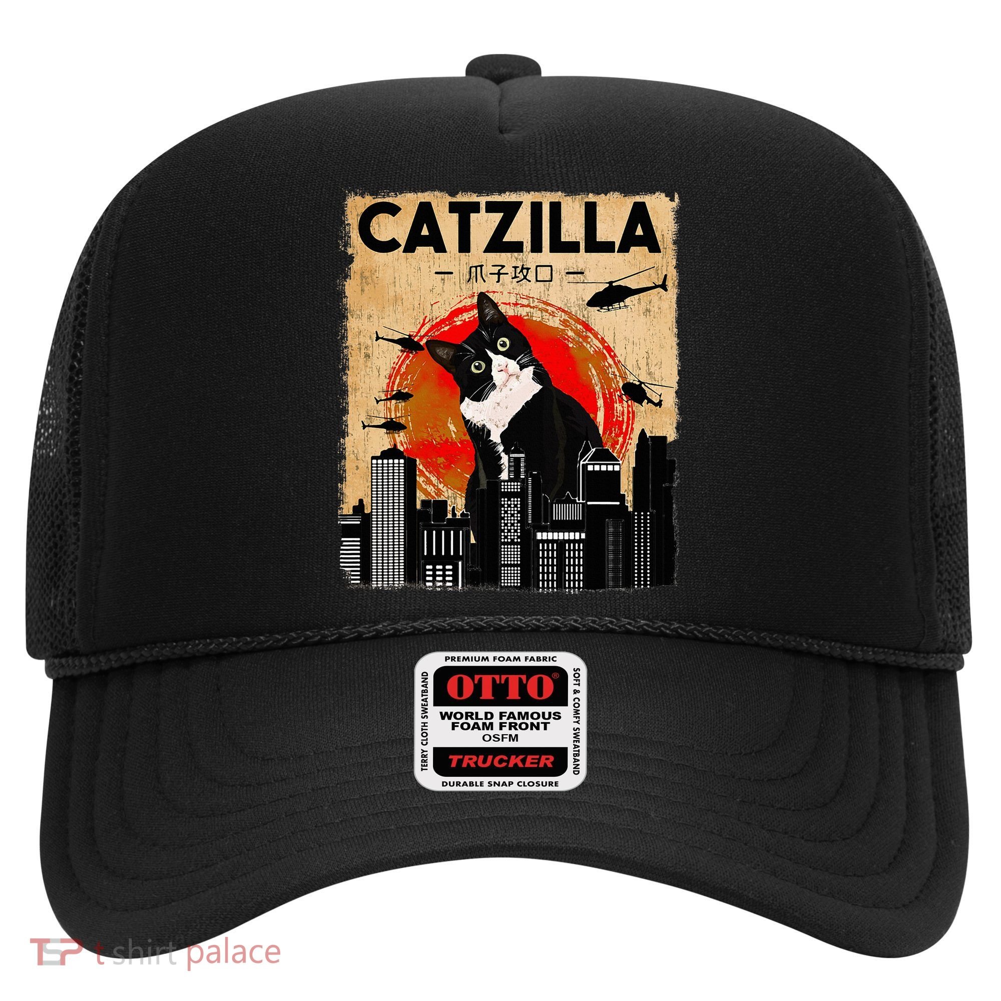 Catzilla Tuxedo Cat And Kitten Hat