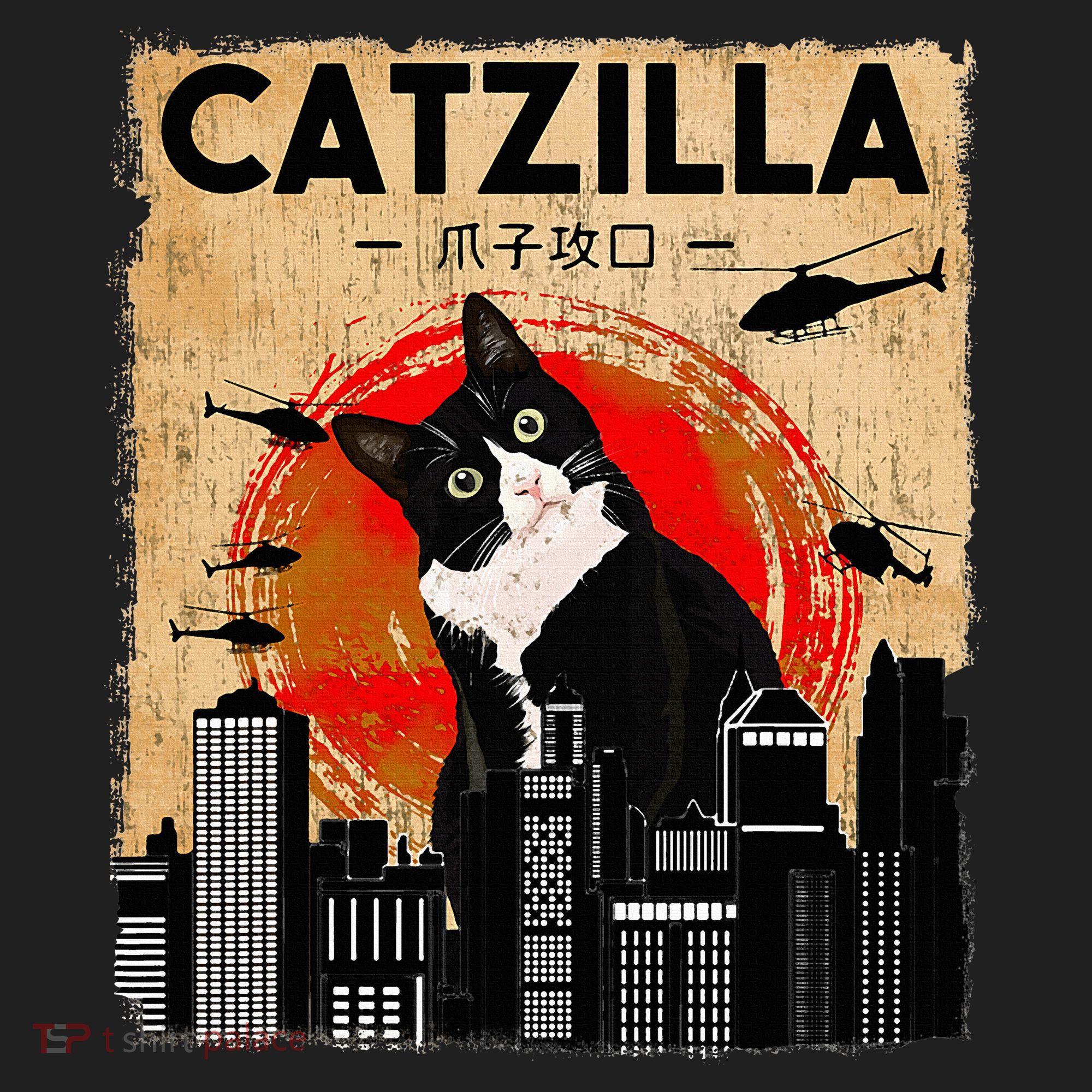Catzilla Tuxedo Cat And Kitten Hat