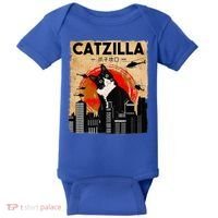 Catzilla Tuxedo Cat And Kitten Baby Bodysuit thumb 0