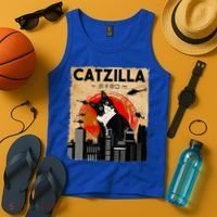 Catzilla Tuxedo Cat And Kitten Tank Top thumb 4