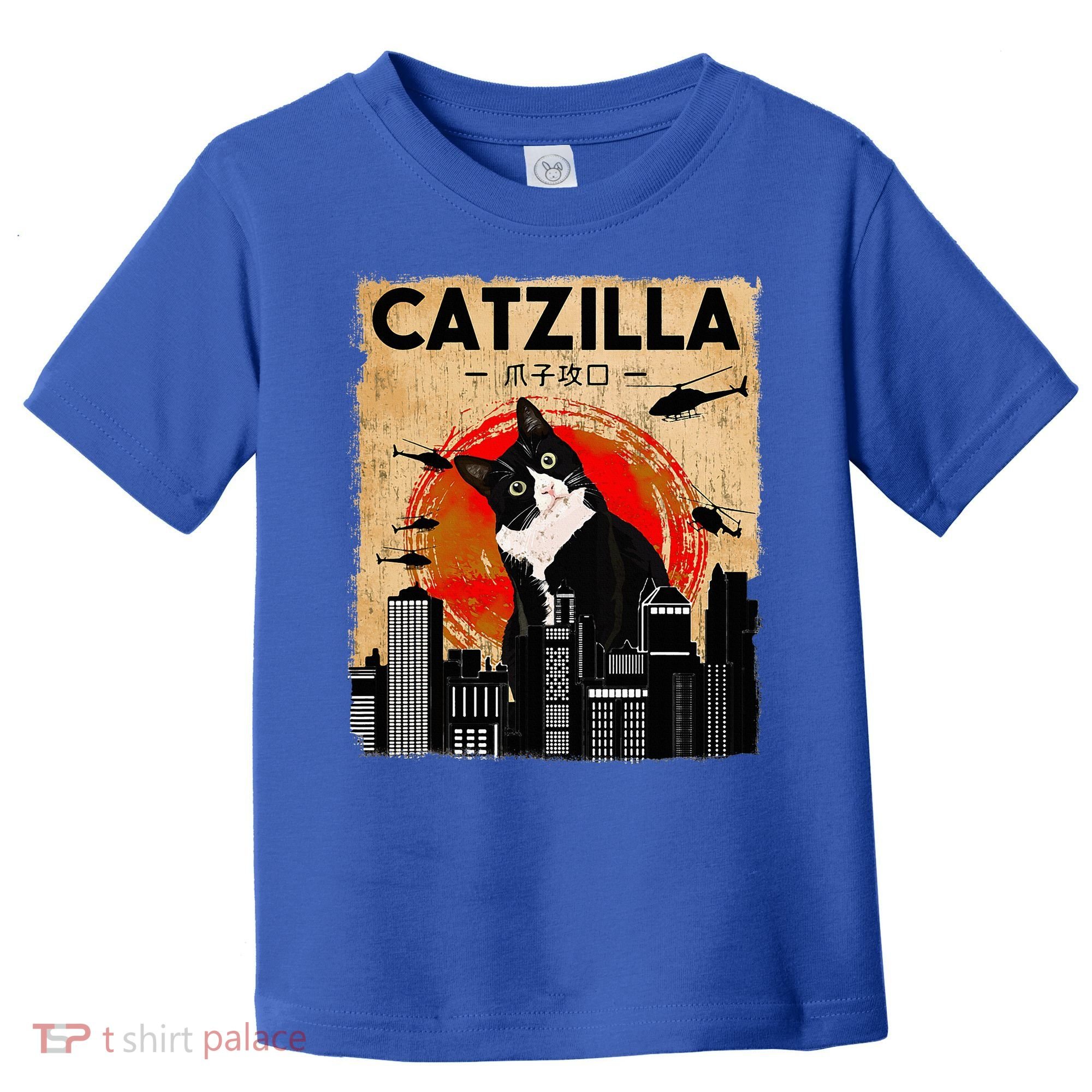 Catzilla Tuxedo Cat And Kitten Toddler T-Shirt