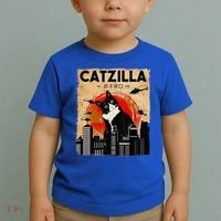 Catzilla Tuxedo Cat And Kitten Toddler T-Shirt thumb 2