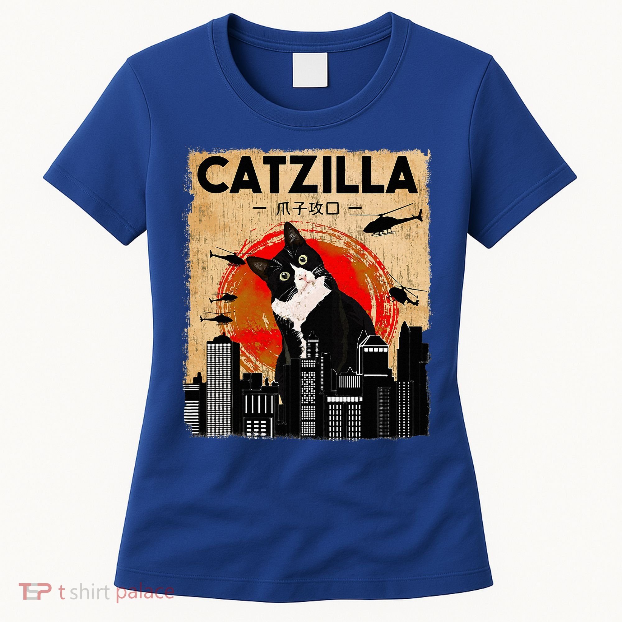 Catzilla Tuxedo Cat And Kitten Women's T-Shirt