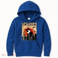 Catzilla Tuxedo Cat And Kitten Kids Hoodie thumb 0