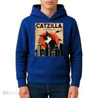 Catzilla Tuxedo Cat And Kitten Kids Hoodie thumb 4