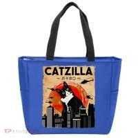 Catzilla Tuxedo Cat And Kitten Tote Bag thumb 0