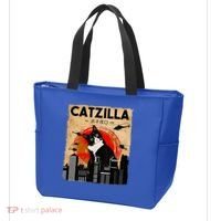 Catzilla Tuxedo Cat And Kitten Tote Bag thumb 3
