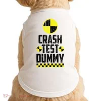 Crash Test Dummy Funny Halloween Doggie Tank thumb 0