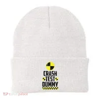 Crash Test Dummy Funny Halloween Beanie thumb 0