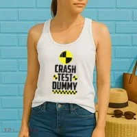 Crash Test Dummy Funny Halloween Women's Tank Top thumb 2