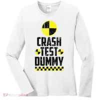 Crash Test Dummy Funny Halloween Women's Long Sleeve Shirt thumb 0