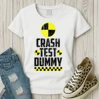 Crash Test Dummy Funny Halloween Women's T-Shirt thumb 3