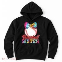 Cute Tie Dye Baseball Sister Hoodie thumb 0