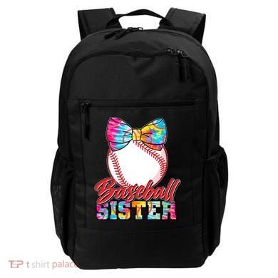 Cute Tie Dye Baseball Sister Backpack