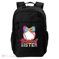 Cute Tie Dye Baseball Sister Backpack thumb 0