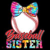 Cute Tie Dye Baseball Sister Coffee Mug thumb 5