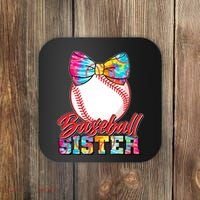 Cute Tie Dye Baseball Sister Coaster thumb 0