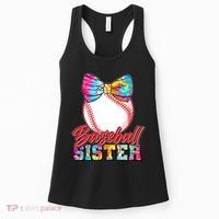 Cute Tie Dye Baseball Sister Women's Tank Top thumb 0
