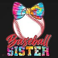 Cute Tie Dye Baseball Sister Toddler Hoodie thumb 2