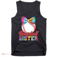 Cute Tie Dye Baseball Sister Tank Top thumb 0