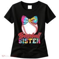 Cute Tie Dye Baseball Sister Women's T-Shirt thumb 0