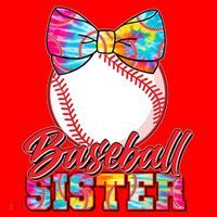 Cute Tie Dye Baseball Sister Santa Hat thumb 1
