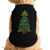 Christmas Tree Dog Paws Christmas Lights Doggie Tank thumb 0