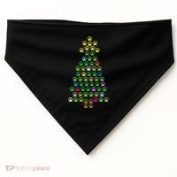 Christmas Tree Dog Paws Christmas Lights USA-Made Doggie Bandana thumb 0