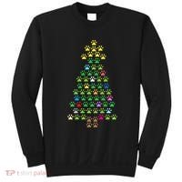 Christmas Tree Dog Paws Christmas Lights Sweatshirt thumb 0