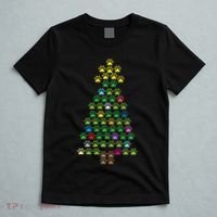 Christmas Tree Dog Paws Christmas Lights T-Shirt thumb 5