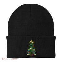 Christmas Tree Dog Paws Christmas Lights Beanie thumb 0