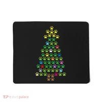 Christmas Tree Dog Paws Christmas Lights Mousepad thumb 0