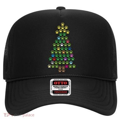 Christmas Tree Dog Paws Christmas Lights Hat