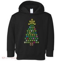 Christmas Tree Dog Paws Christmas Lights Toddler Hoodie thumb 0