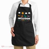 Cute TRex Dinosaur Inclusion Teacher Matters Special Education Gift Apron thumb 2
