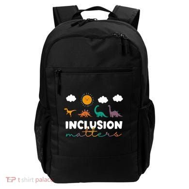 Cute TRex Dinosaur Inclusion Teacher Matters Special Education Gift Backpack
