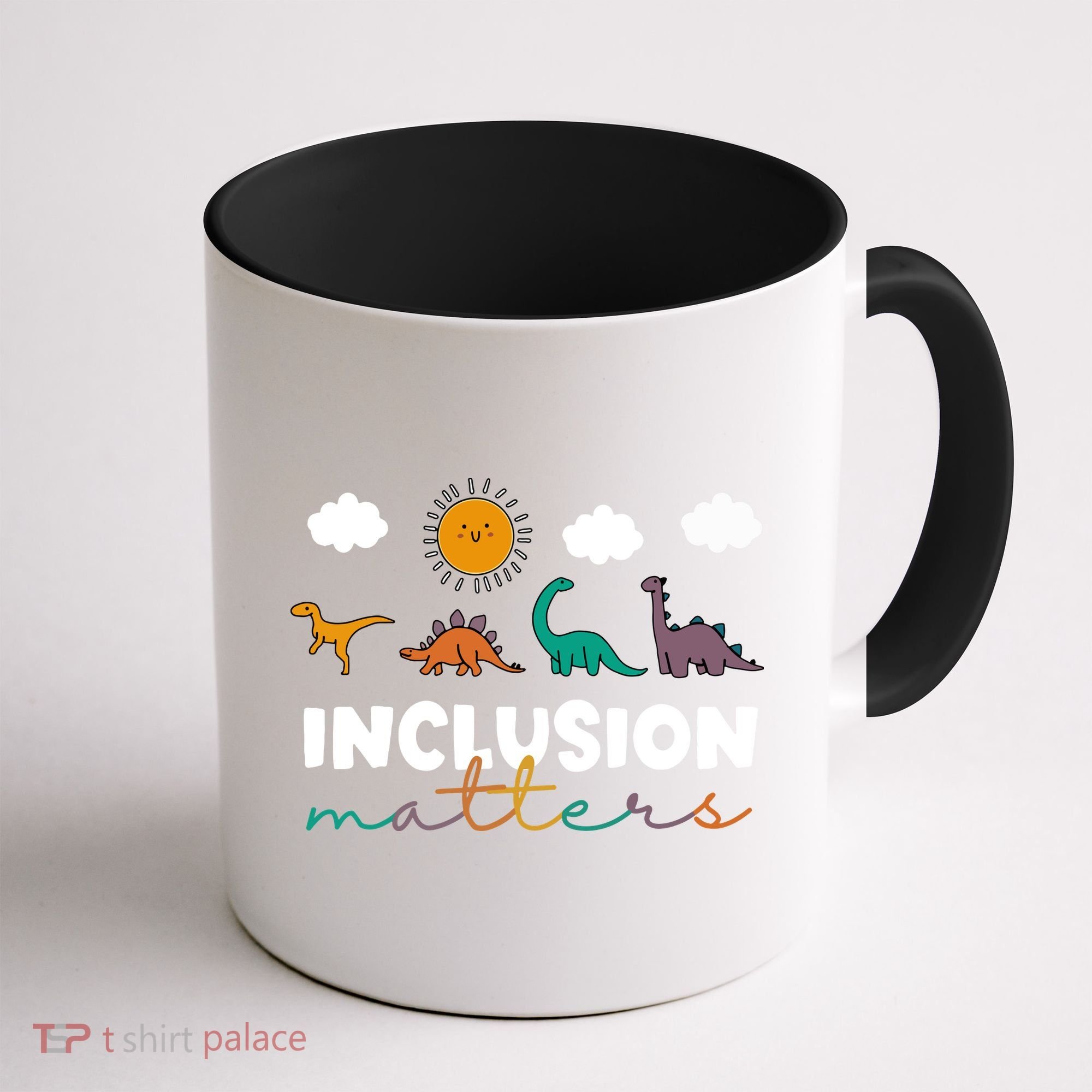 Cute TRex Dinosaur Inclusion Teacher Matters Special Education Gift Coffee Mug