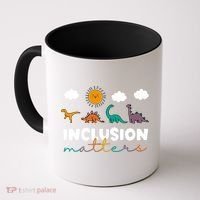 Cute TRex Dinosaur Inclusion Teacher Matters Special Education Gift Coffee Mug thumb 0