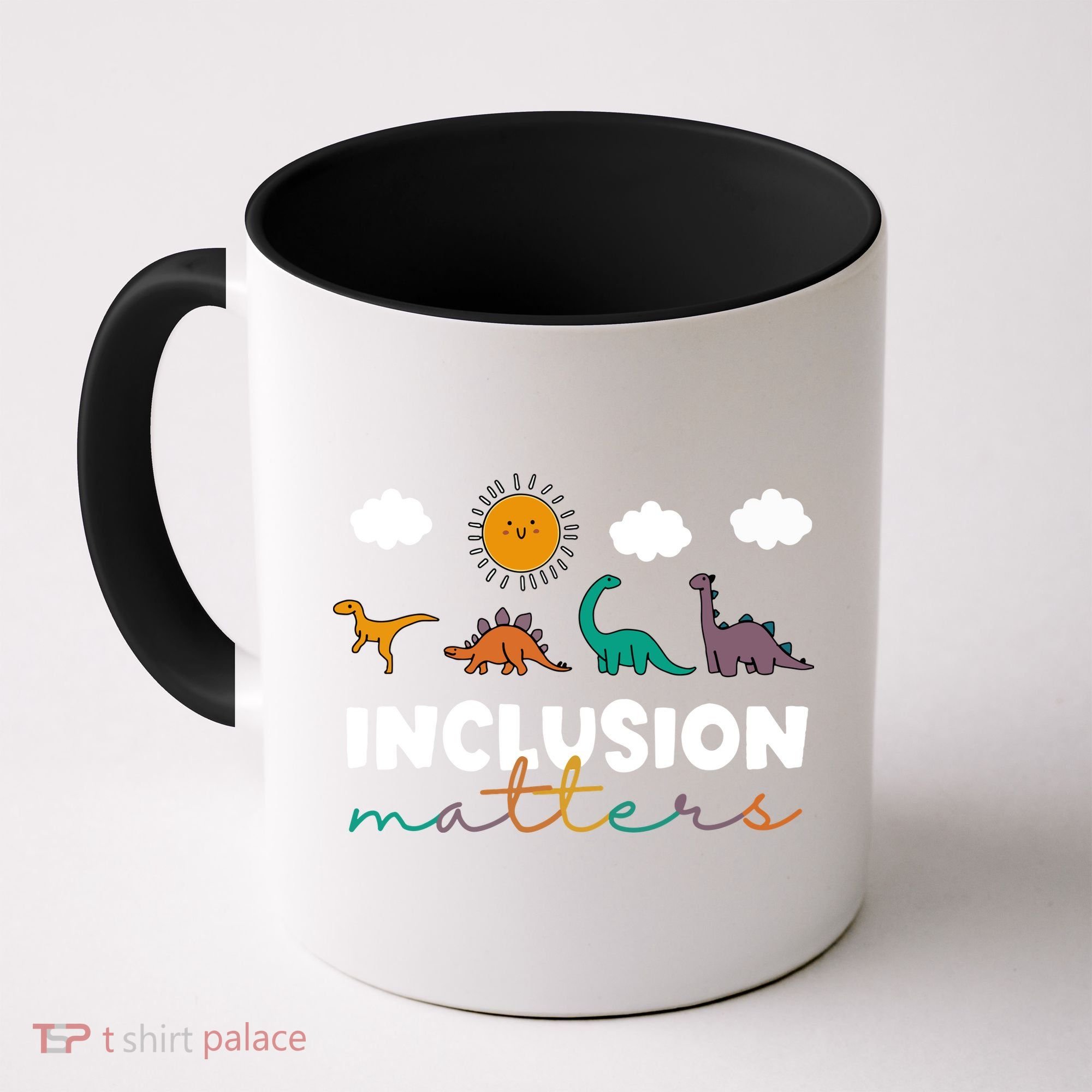 Cute TRex Dinosaur Inclusion Teacher Matters Special Education Gift Coffee Mug