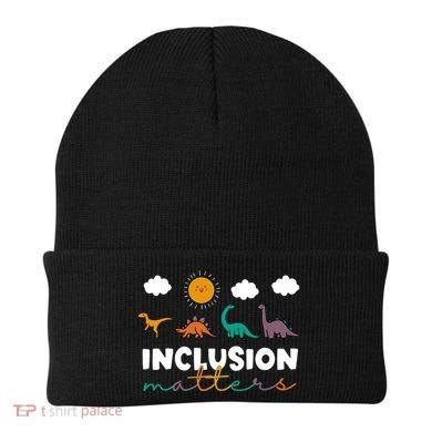 Cute TRex Dinosaur Inclusion Teacher Matters Special Education Gift Beanie